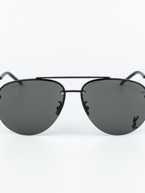 Saint Laurent Women Sunglasses Matte Black Grey Pilot CLASSIC11/F M 005 main image 10